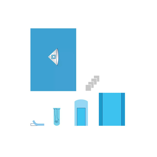 Kit d'épaule stérile Standard avec fenestration 13cm x 14cm, renforcée - 1 Kit