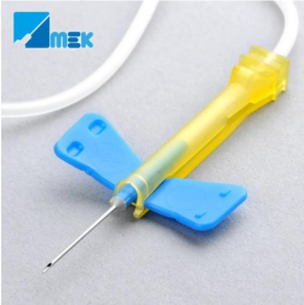 MEK - Set de prélèvement sanguin sécurisé avec pompe et aiguilles à ailettes - 1 Boite de 25 pièces