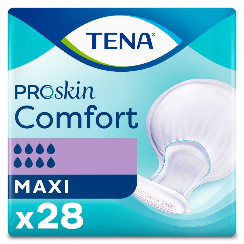 Tena - Protection urinaire anatomique comfort ProSkin Maxi - Sachet de 28 pièces
