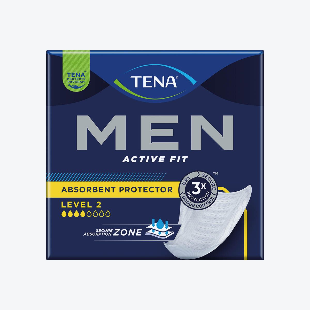 Tena - Protection urinaire homme - Medium Niveau 2 - Sachet de 20 pièces