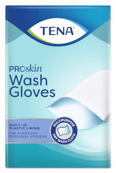 TENA – Gant de toilette plastifié - 175 gants