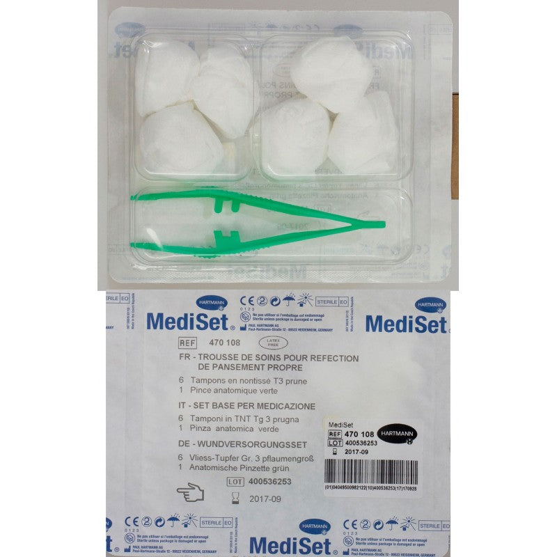 HARTMANN - MEDISET - Trousse de soins pour réfection de pansement propre - Carton de 75 sets