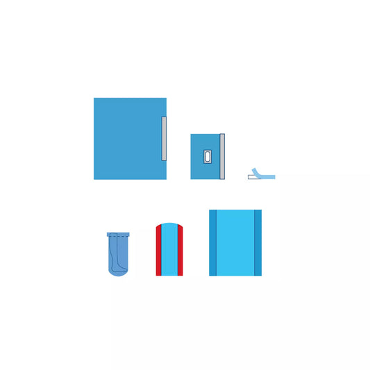 Kit Uro/Gynécologie avec champ adhésif, champ fenêtré, ruban OP, couvre membres, housse mayo et housse de table - 1 kit